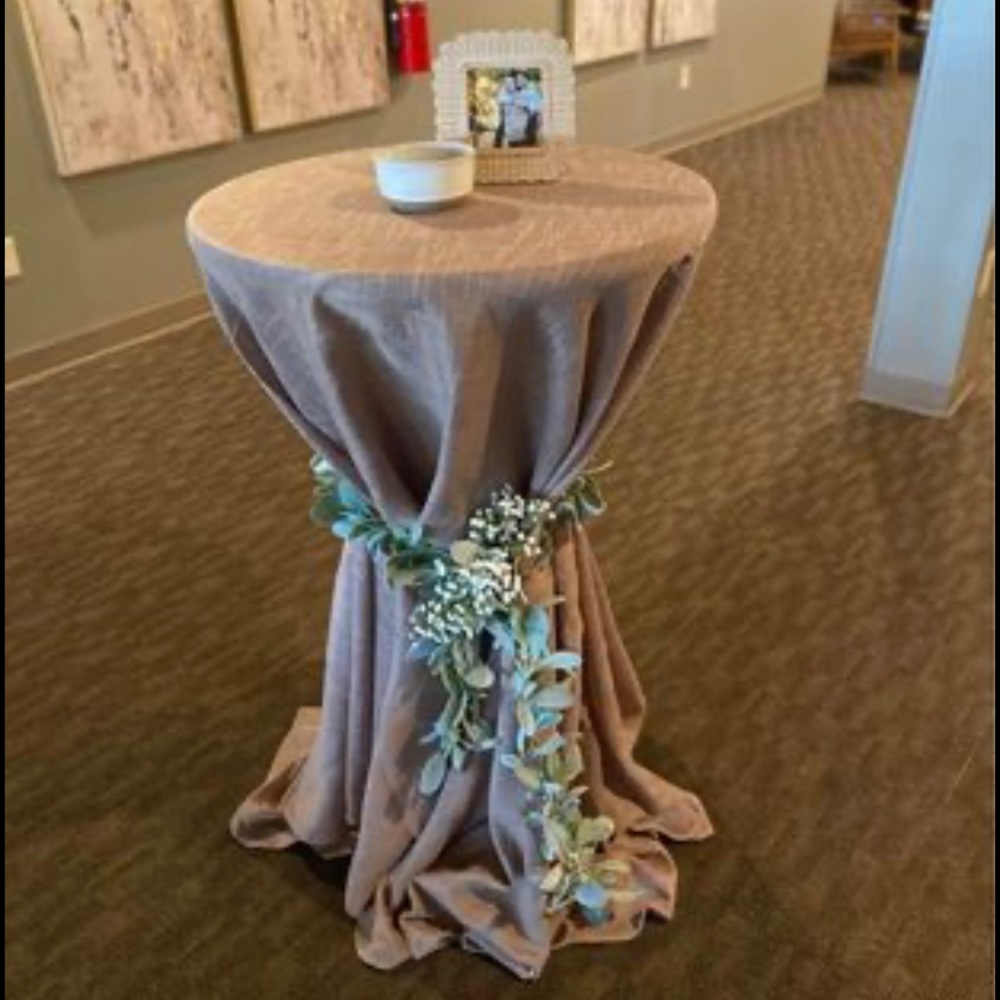 Taupe Tablecloth